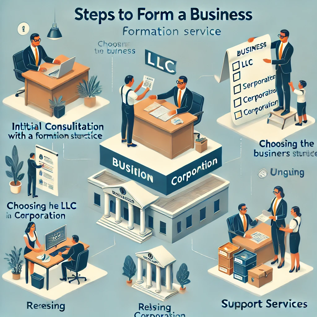 Steps to Form a Business Using a Formation Service