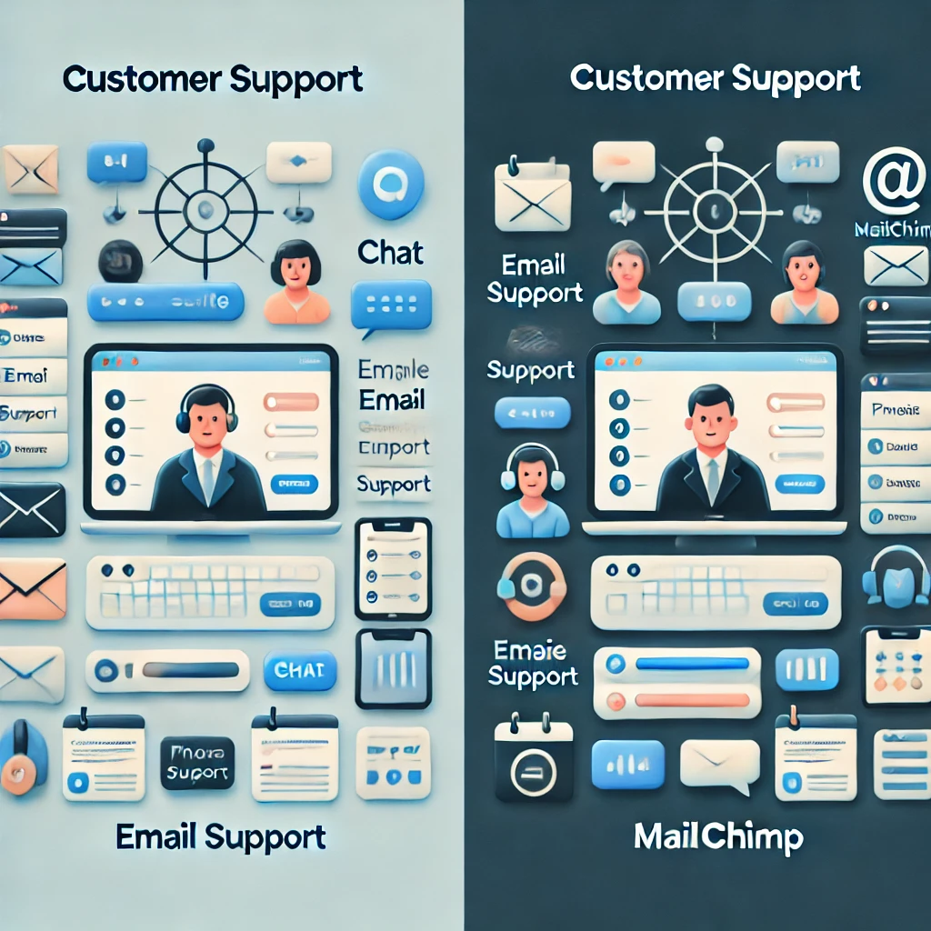 Customer Support: MailerLite vs Mailchimp